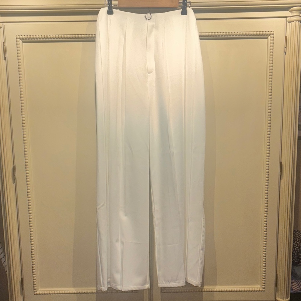 Commense White Wide Leg Pants